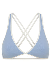 Lorna Jane Palma Luxe Rib Bralette - Light Moontide