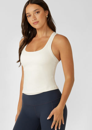 Lorna Jane Sculpt Active Tank - Cream