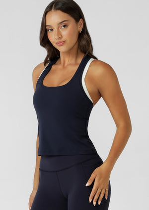 Lorna Jane Sculpt Active Tank - Midnight Blue
