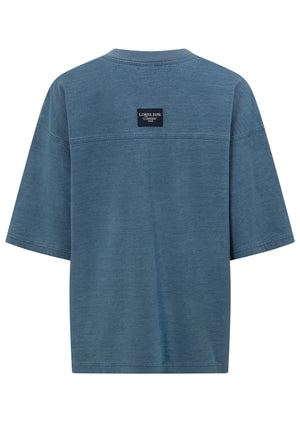 Lorna Jane Playfield T-Shirt - Washed Blue Denim