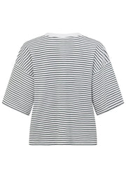 Lorna Jane Heartstrings T-Shirt - Fig Green Mini Stripe