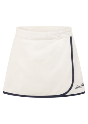 Lorna Jane Off Duty Vintage Denim Skirt - Vintage White