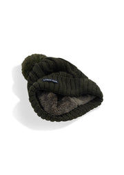 Lorna Jane Alpine Knit Beanie - Dark Luxury Green