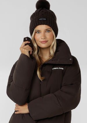Lorna Jane Alpine Knit Beanie - Volcano