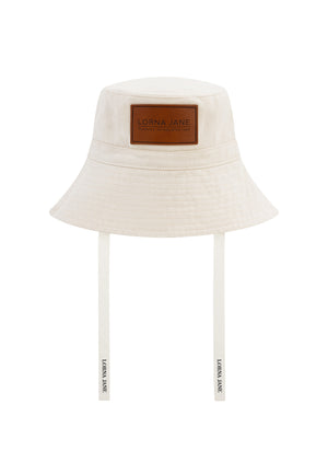 Lorna Jane Sunkiss Tie Up Sun Hat - Washed Porcelain