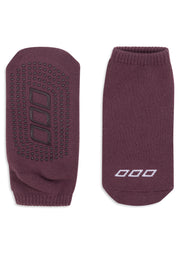 Lorna Jane 2PK Icon Pilates Grip Socks - Black & Amethyst Shadow
