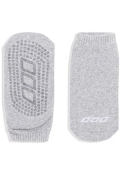 Lorna Jane 2PK Icon Pilates Grip Socks - Grey Marl/White
