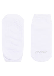 Lorna Jane 2PK Icon Pilates Grip Socks - Grey Marl/White