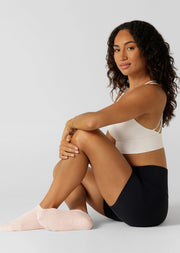 Lorna Jane 2PK Icon Pilates Grip Socks - Pale Peony & Black