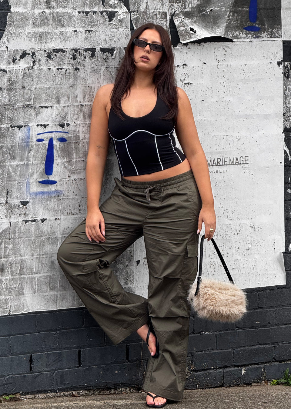 Lorna Jane Flashdance Pants - Khaki Haze