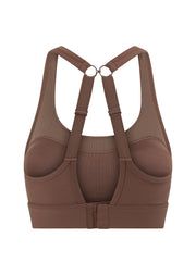 Lorna Jane Amy Maximum Support Sports Bra - Chocolate