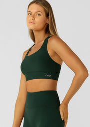 Lorna Jane Amy Maximum Support Sports Bra - Dark Green