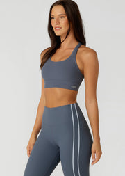 Lorna Jane Amy Maximum Support Sports Bra - Dark Powder Grey