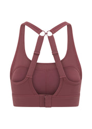 Lorna Jane Amy Maximum Support Sports Bra - Dark Rose Blush