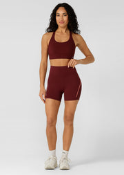 Lorna Jane Amy Maximum Support Sports Bra - Dark Ruby