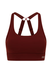 Lorna Jane Amy Maximum Support Sports Bra - Dark Ruby