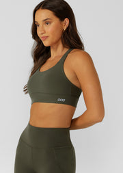 Lorna Jane Amy Maximum Support Sports Bra - Luxury Green