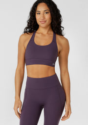 Lorna Jane Amy Maximum Support Sports Bra - Midnight Plum