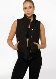 Lorna Jane Ultimate S/Less Puffer Vest - Black