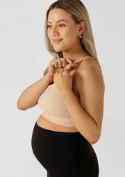 Lorna Jane LJ Nursing Bra - Almond