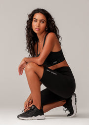 Lorna Jane Lotus Bike Shorts - Black