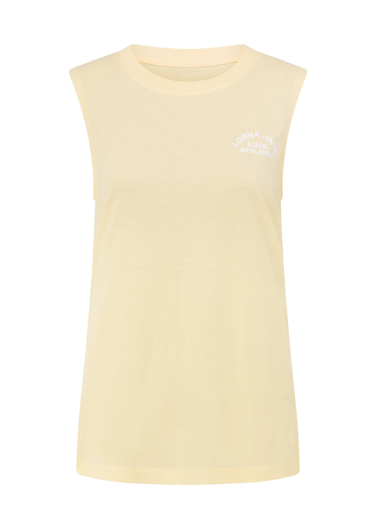 Lorna Jane Lotus Muscle Tank - Buttermilk