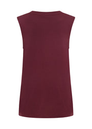 Lorna Jane Lotus Muscle Tank - Cranberry
