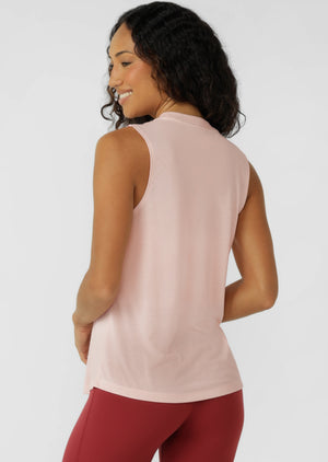 Lorna Jane Lotus Muscle Tank - Enchanted Pink