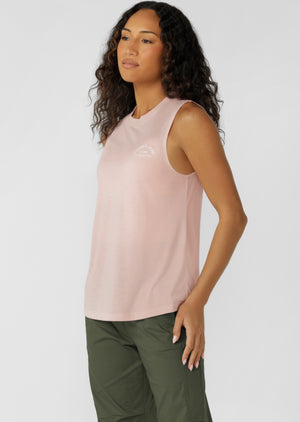 Lorna Jane Lotus Muscle Tank - Enchanted Pink