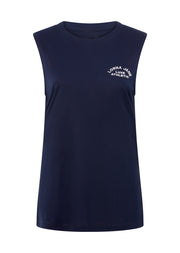 Lorna Jane Lotus Muscle Tank - French Navy
