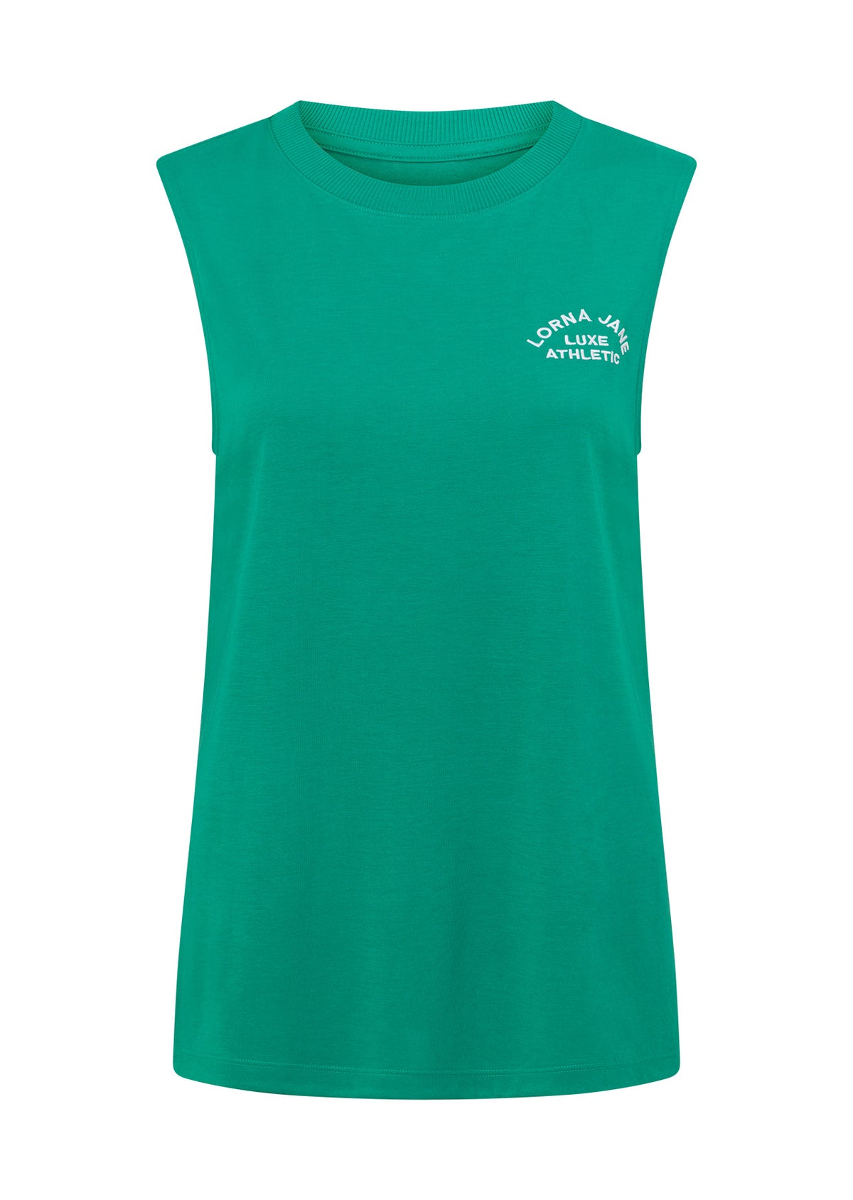 Lorna Jane Lotus Muscle Tank - Jewel Jade Green
