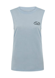 Lorna Jane Lotus Muscle Tank - Light Glacier Blue