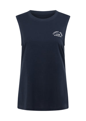 Lorna Jane Lotus Muscle Tank - Platinum Navy