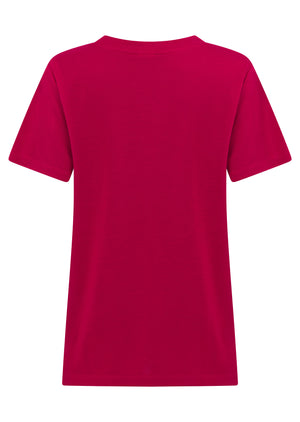 Lorna Jane Lotus T-Shirt - Raspberry