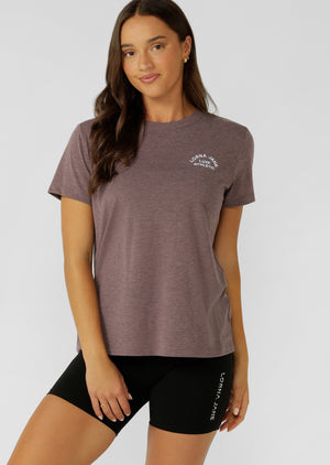 Lorna Jane Lotus T-Shirt - Stone Marl