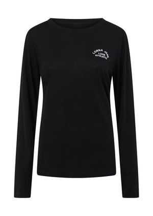 Lorna Jane Lotus Long Sleeve Top - Black