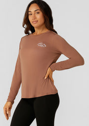 Lorna Jane Lotus Long Sleeve Top - Clove