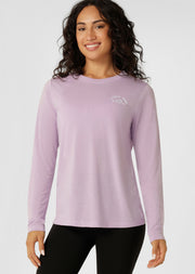 Lorna Jane Lotus Long Sleeve Top - Dusty Lilac