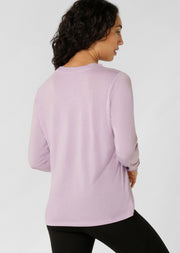 Lorna Jane Lotus Long Sleeve Top - Dusty Lilac