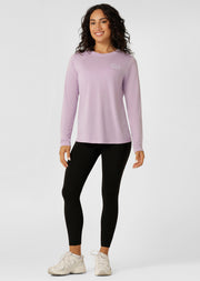 Lorna Jane Lotus Long Sleeve Top - Dusty Lilac