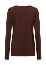Lorna Jane Lotus Long Sleeve Top - Espresso