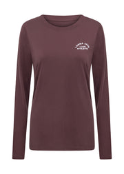 Lorna Jane Lotus Long Sleeve Top - Forest Berry