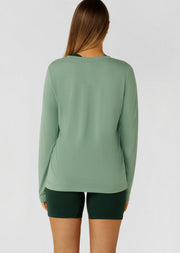 Lorna Jane Lotus Long Sleeve Top - Green Juice