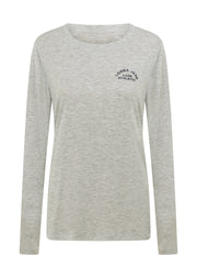 Lorna Jane Lotus Long Sleeve Top - Grey Marl
