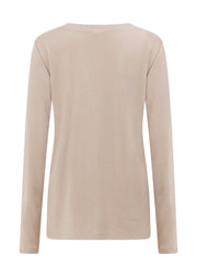 Lorna Jane Lotus Long Sleeve Top - Latte