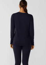 Lorna Jane Lotus Long Sleeve Top - Midnight Blue