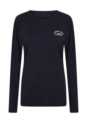 Lorna Jane Lotus Long Sleeve Top - Midnight Blue