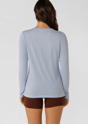 Lorna Jane Lotus Long Sleeve Top - Oxford Blue