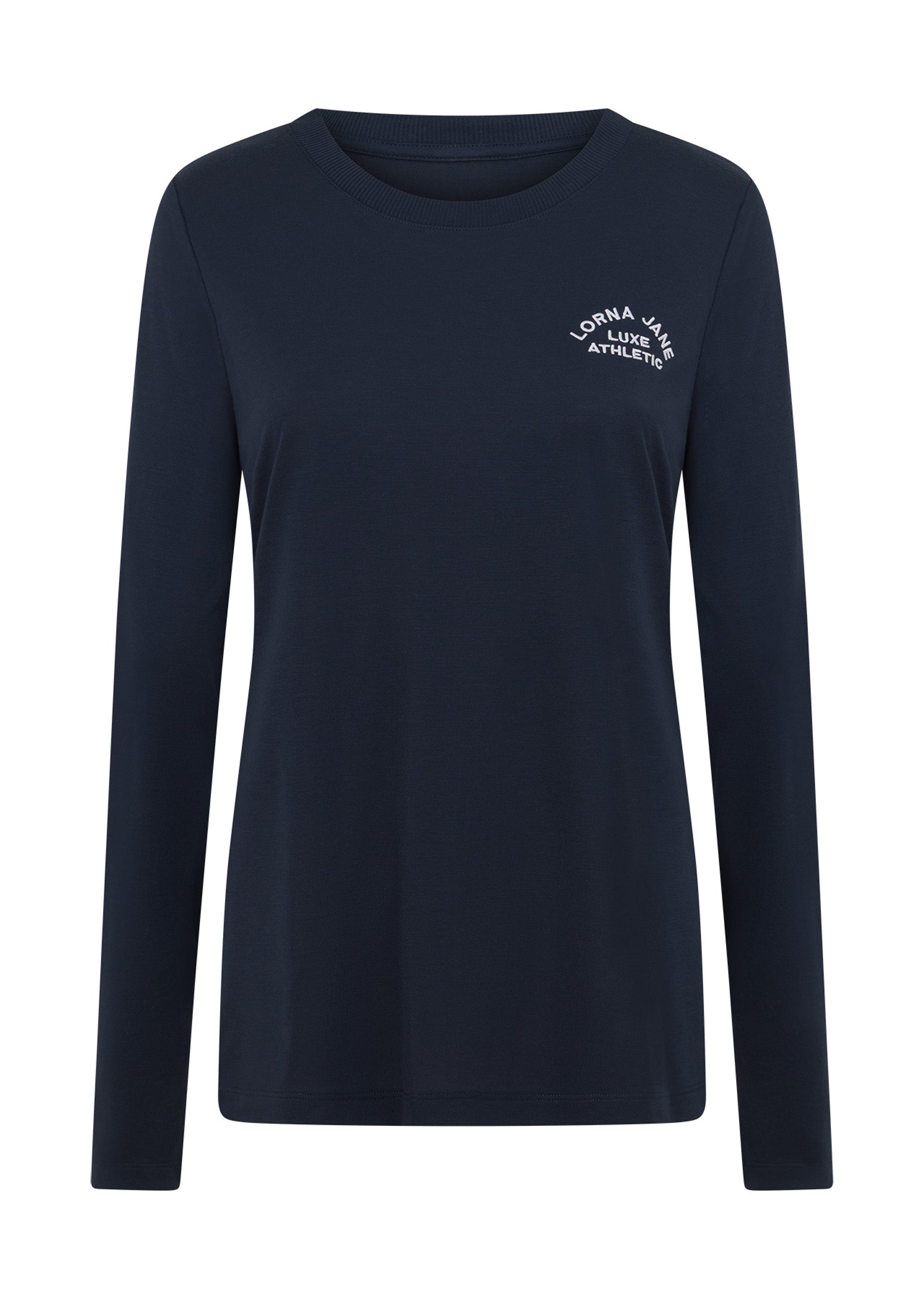 Lorna Jane Lotus Long Sleeve Top - Platinum Navy