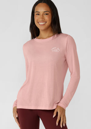 Lorna Jane Lotus Long Sleeve Top - Wisteria Pink
